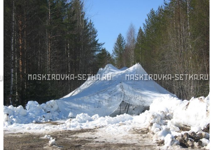 Маскировочная сеть МКТ-2С Снег 3х6 м – купить по цене 4200 руб. в интернет-магазине в городе Оренбург картинка 3