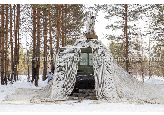 Маскировочный комплект МКТ-2С Снег 12х18 м без АП – купить по цене 58200 руб. в интернет-магазине в городе Оренбург картинка 1